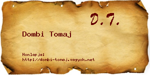 Dombi Tomaj névjegykártya